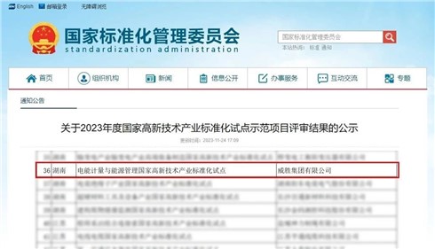 喜讯|意昂娱乐集团荣获2023年度“国家高新技术产业标准化试点示范”称号！